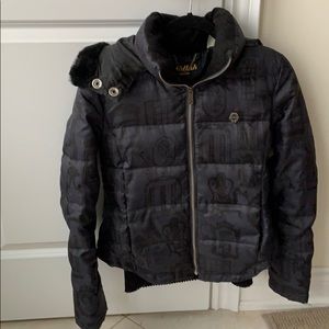Fall jacket , navy and black